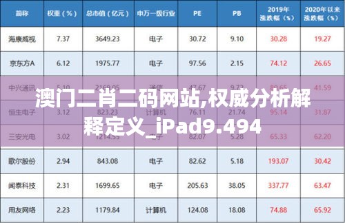 澳门二肖二码网站,权威分析解释定义_iPad9.494