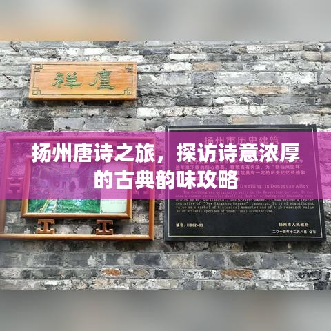 扬州唐诗之旅，探访诗意浓厚的古典韵味攻略