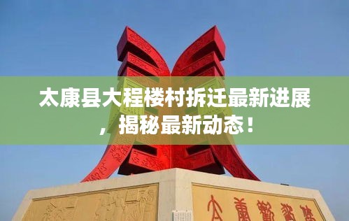 太康县大程楼村拆迁最新进展，揭秘最新动态！